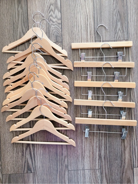 Other - Kids toddler Wooden Clothes Hangers